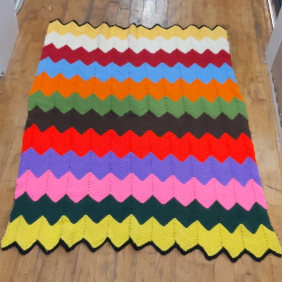 Rainbow toddler quilt handmade